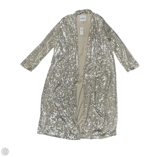Cardigan By Bb Dakota In Silver & Tan, Size: M