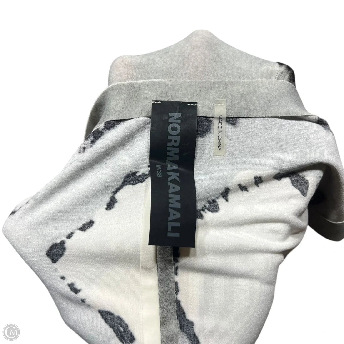 Dress Casual Midi By Norma Kamali In Grey & White, Size: M