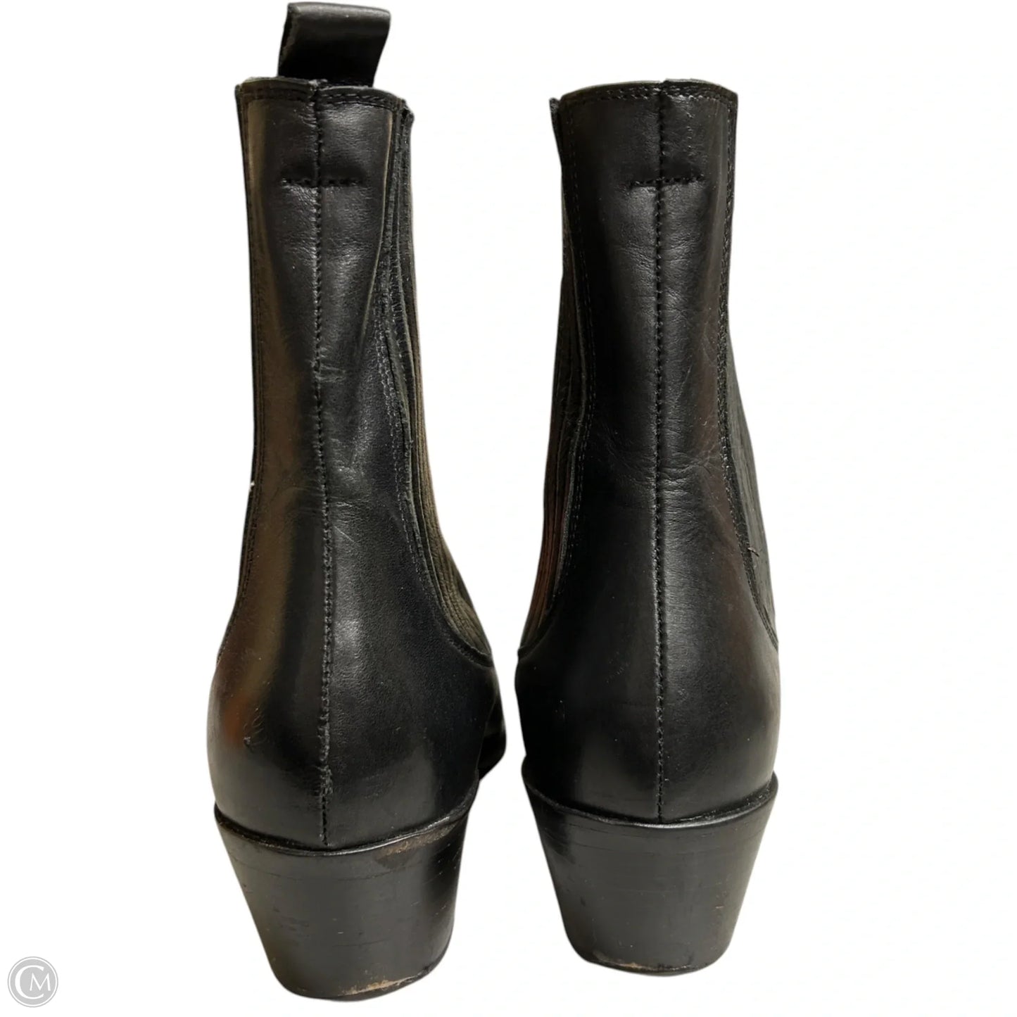Boots Ankle Heels By Zara In Black, Size: 10.5