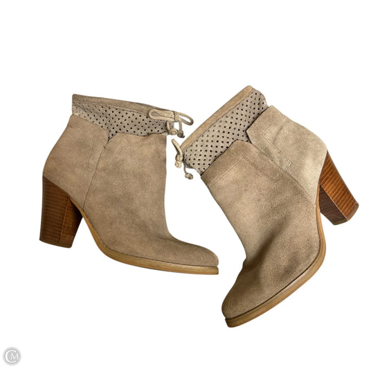 Boots Ankle Heels By Crown Vintage In Taupe, Size: 7.5