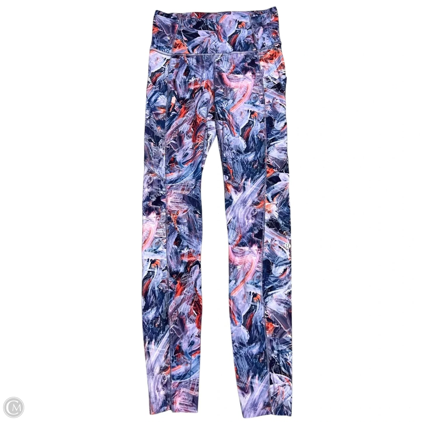 Athletic Leggings By Lululemon In Orange & Purple, Size: 4