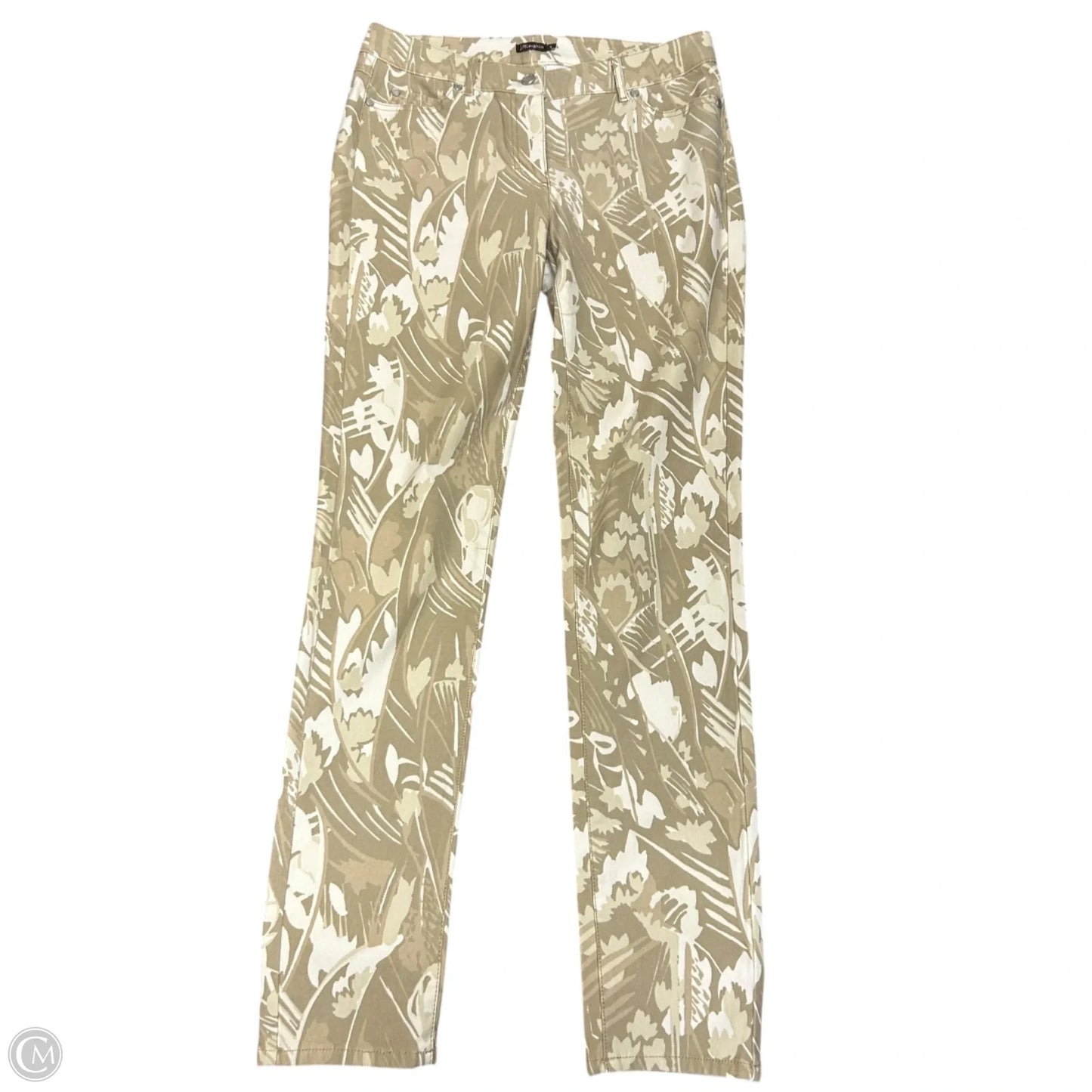 Jeans Straight By J Mclaughlin In Tan Denim, Size: 4