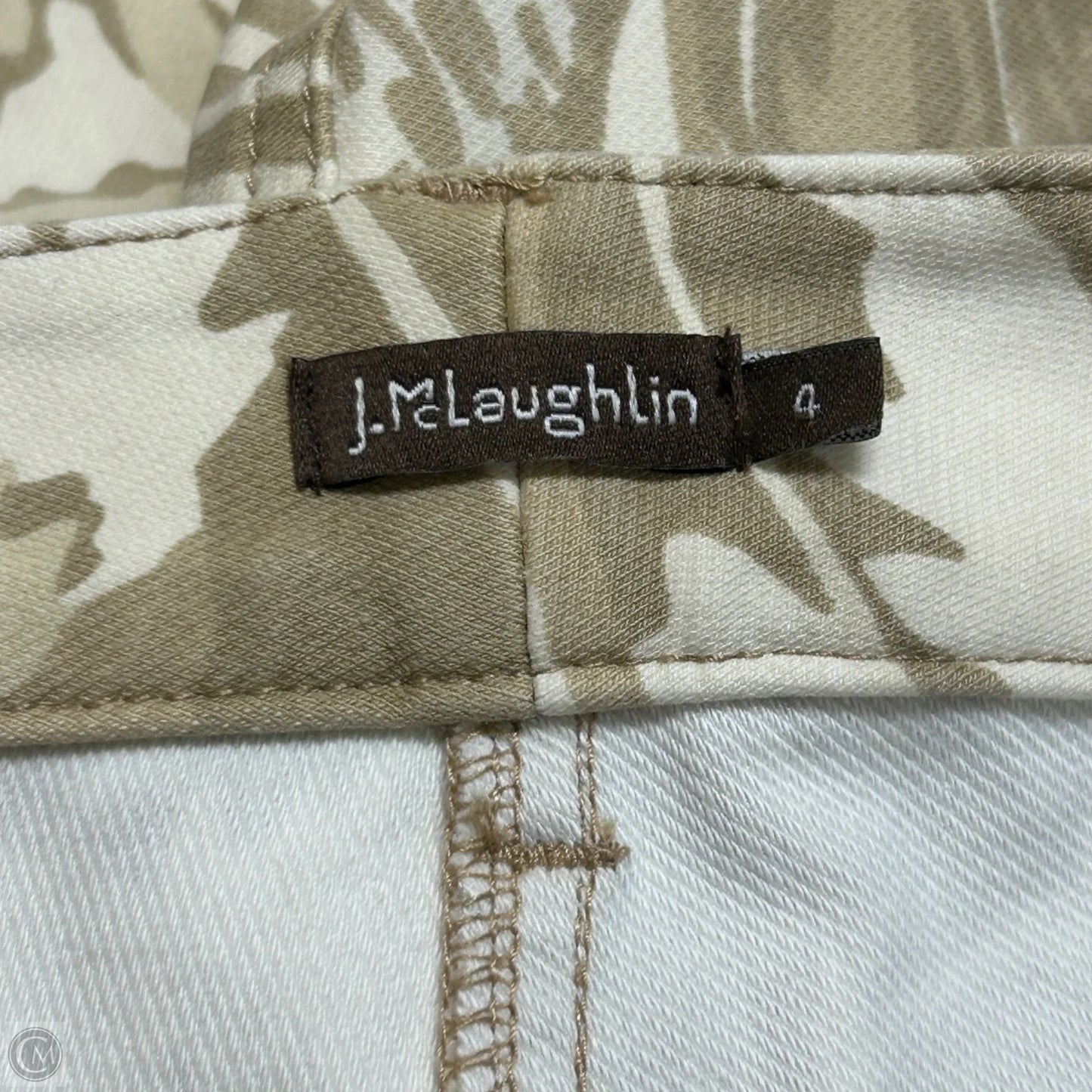 Jeans Straight By J Mclaughlin In Tan Denim, Size: 4