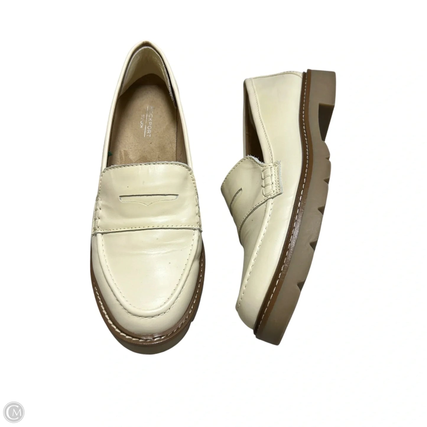 Shoes Heels Block By Rockport In Cream, Size: 8