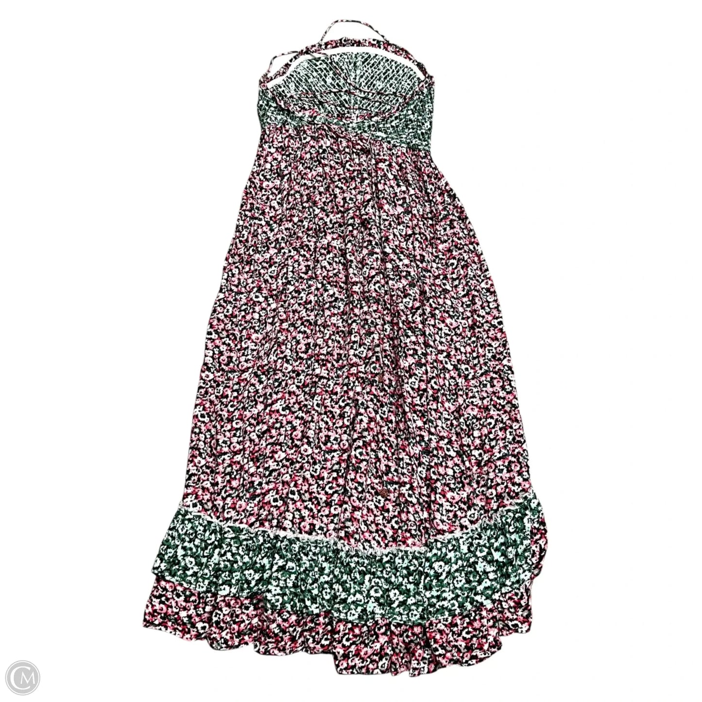 Dress Casual Maxi By Free People In Green & Pink, Size: Xs