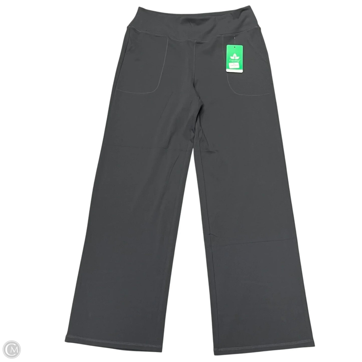 Athletic Leggings By Amazon Essentials In Grey, Size: L