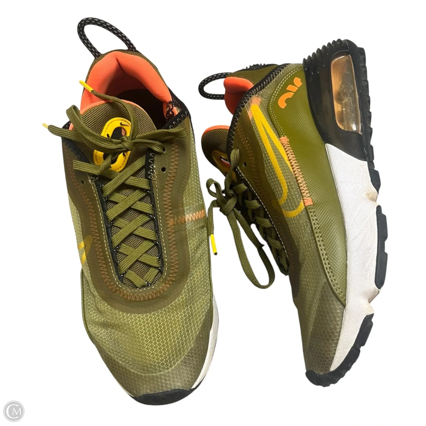 Shoes Athletic By Nike In Green & Orange, Size: 8