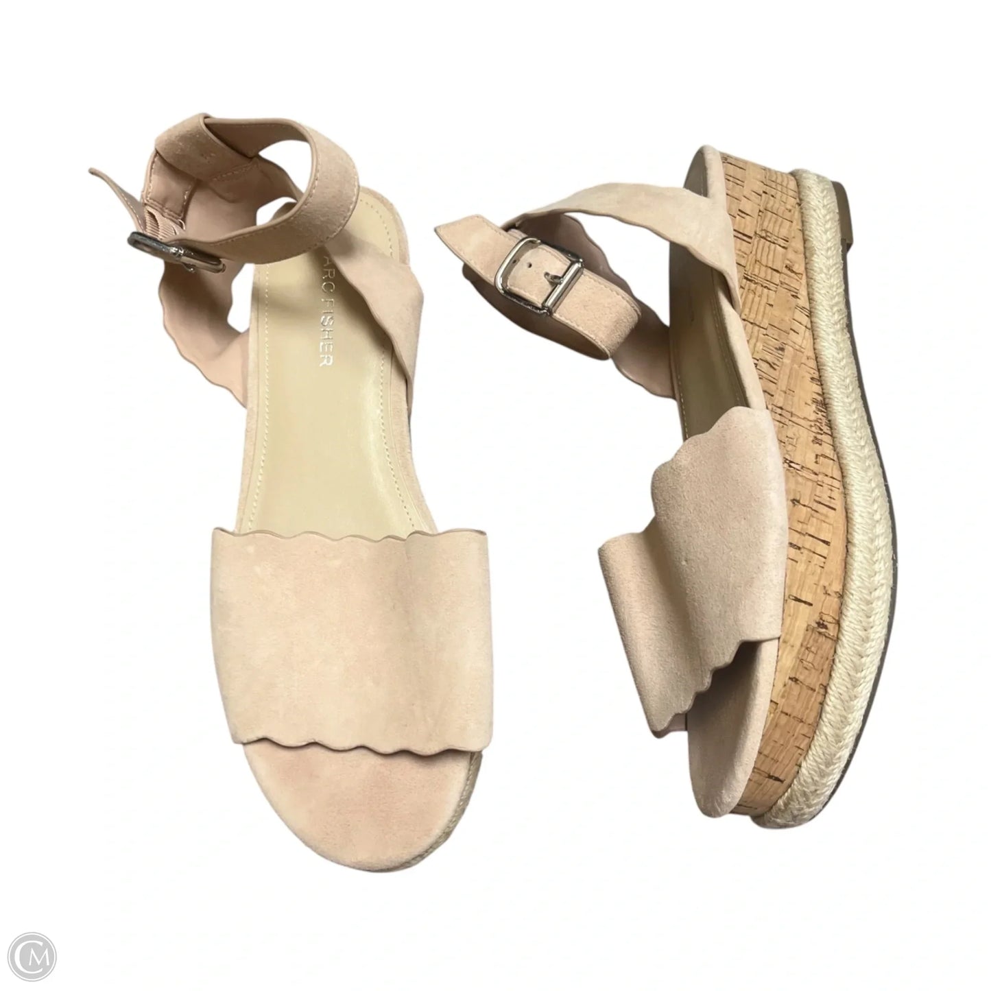 Sandals Heels Platform By Marc Fisher In Pink, Size: 8.5