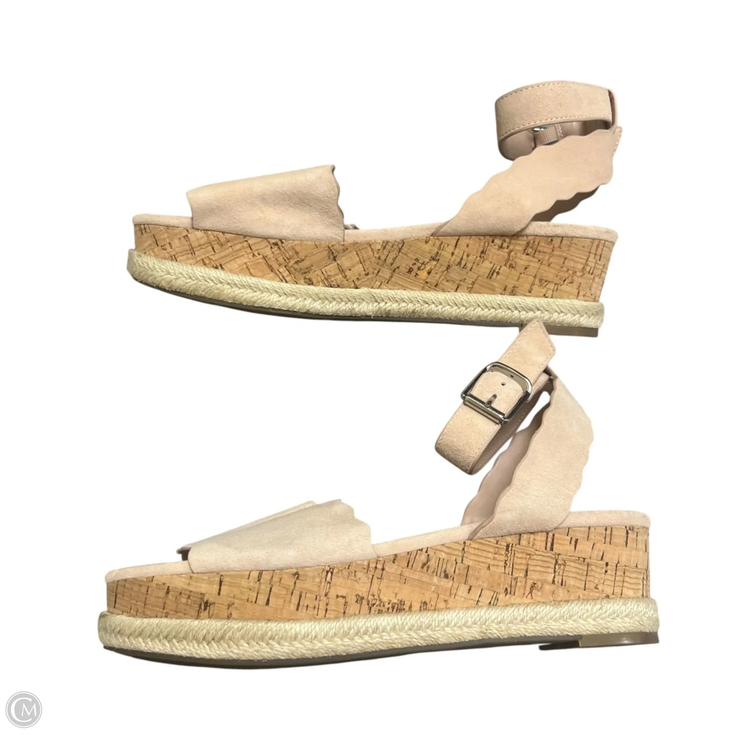 Sandals Heels Platform By Marc Fisher In Pink, Size: 8.5