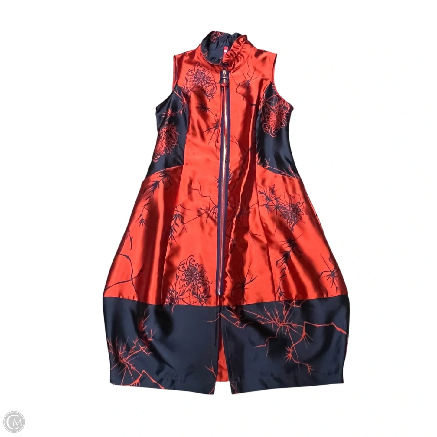 Dress Casual Midi By Ic By Connie K In Blue & Red, Size: M