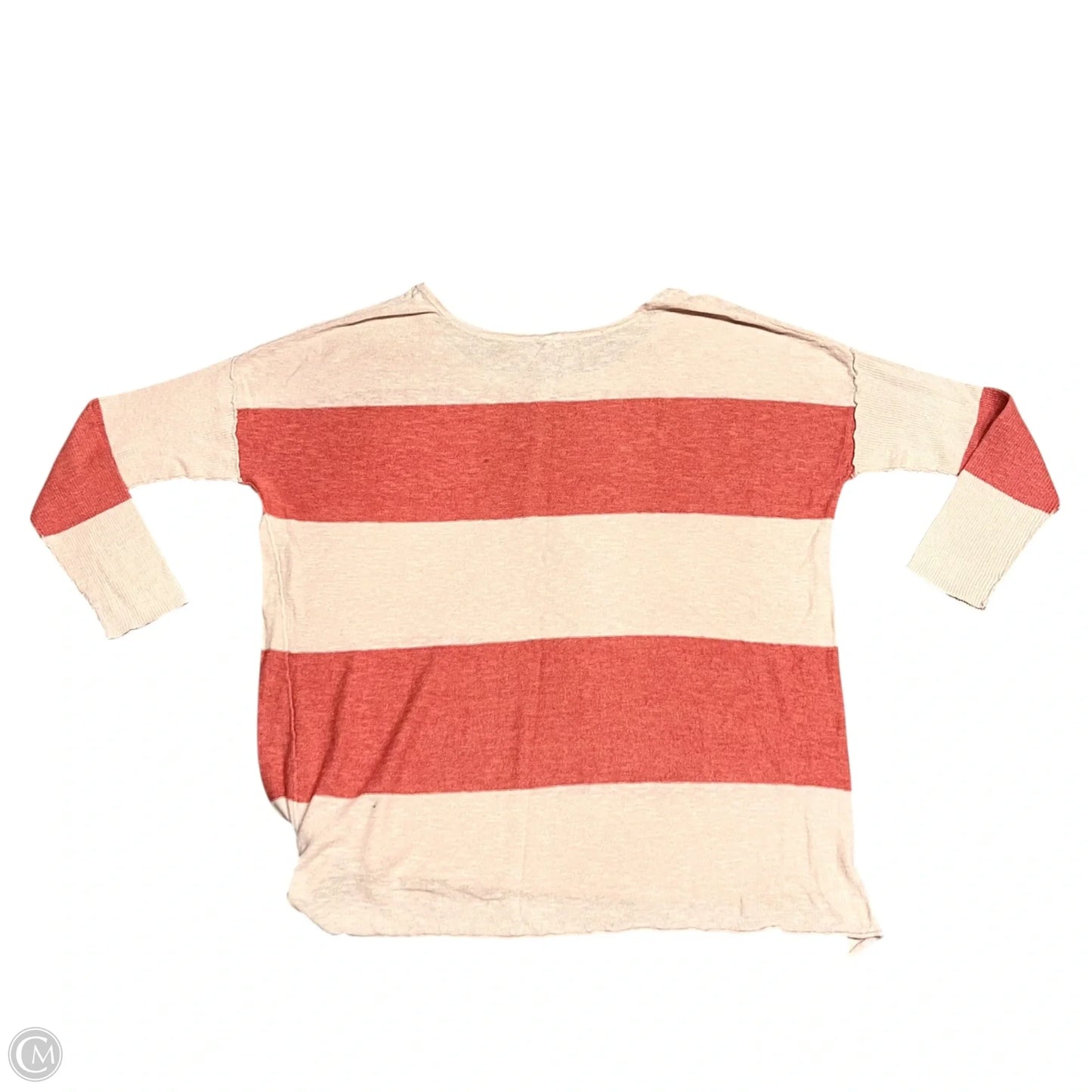 Top 3/4 Sleeve By Free People In Orange, Size: L