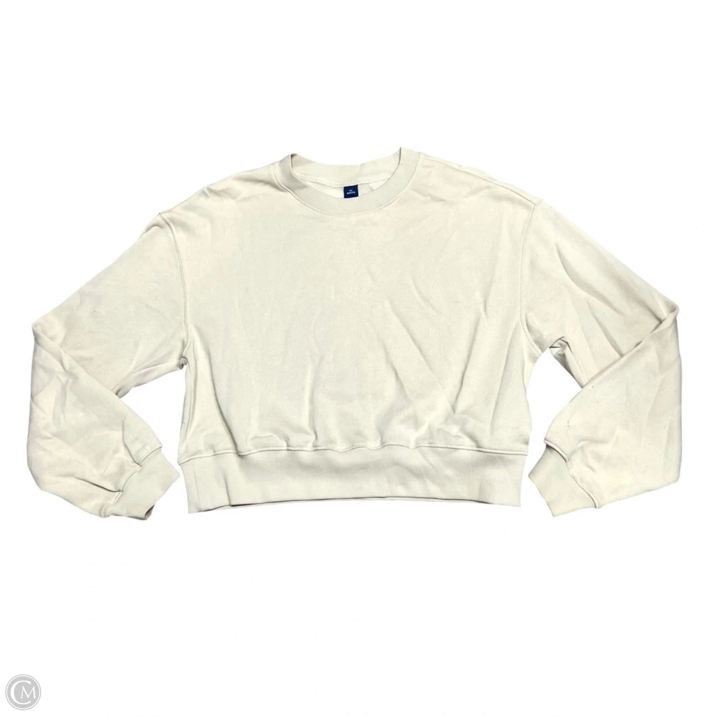 Sweatshirt Crewneck By Old Navy In Beige, Size: Xs