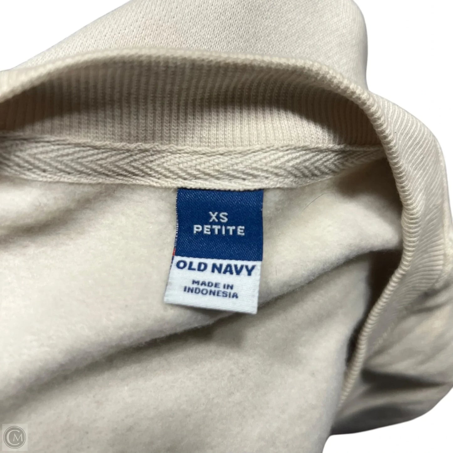 Sweatshirt Crewneck By Old Navy In Beige, Size: Xs