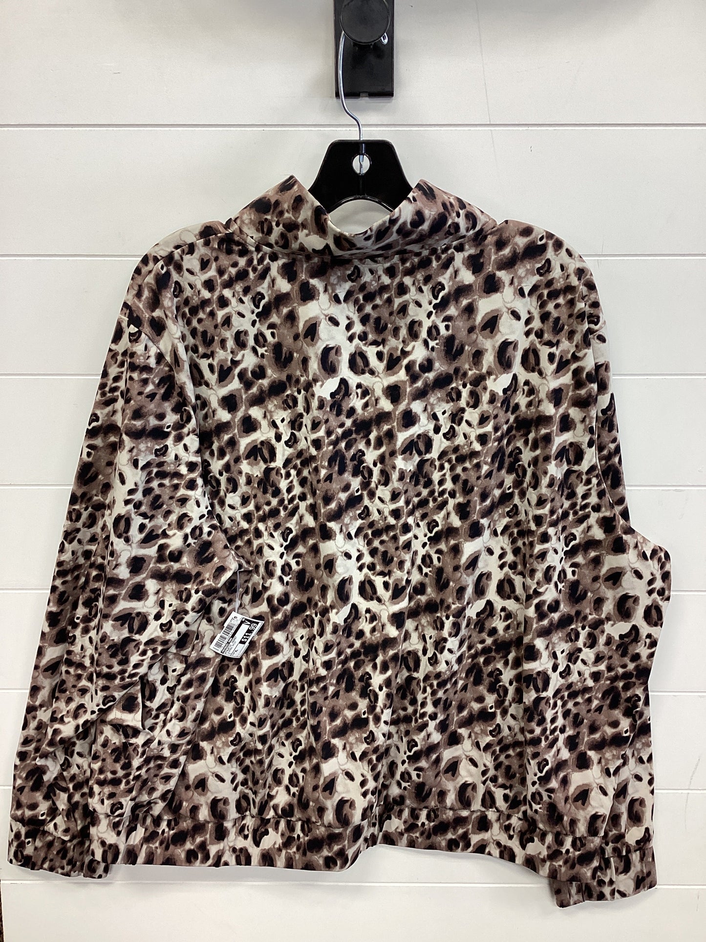 Athletic Jacket By Members Mark In Leopard Print, Size:Xl