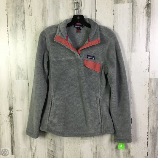 Sweatshirt Collar By Patagonia In Grey, Size: M