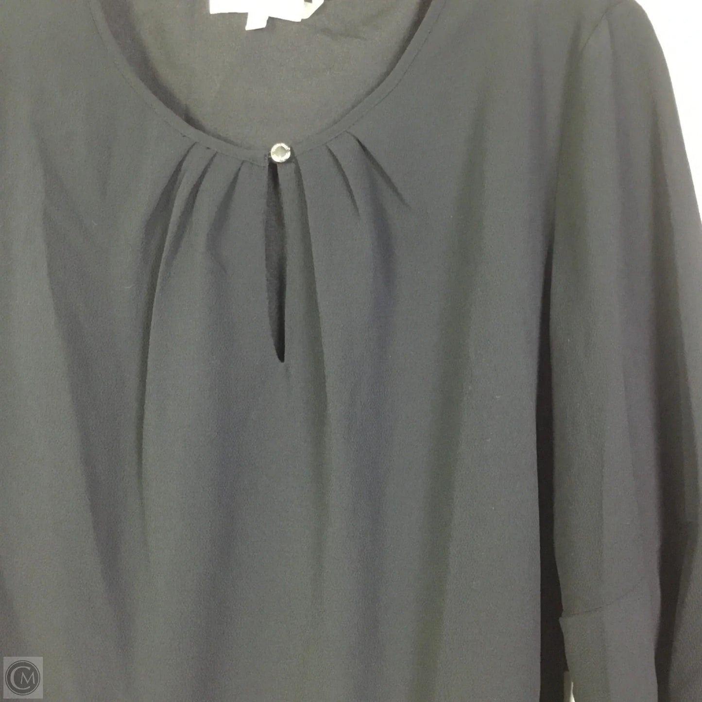 Blouse 3/4 Sleeve By Anne Klein In Black, Size: S