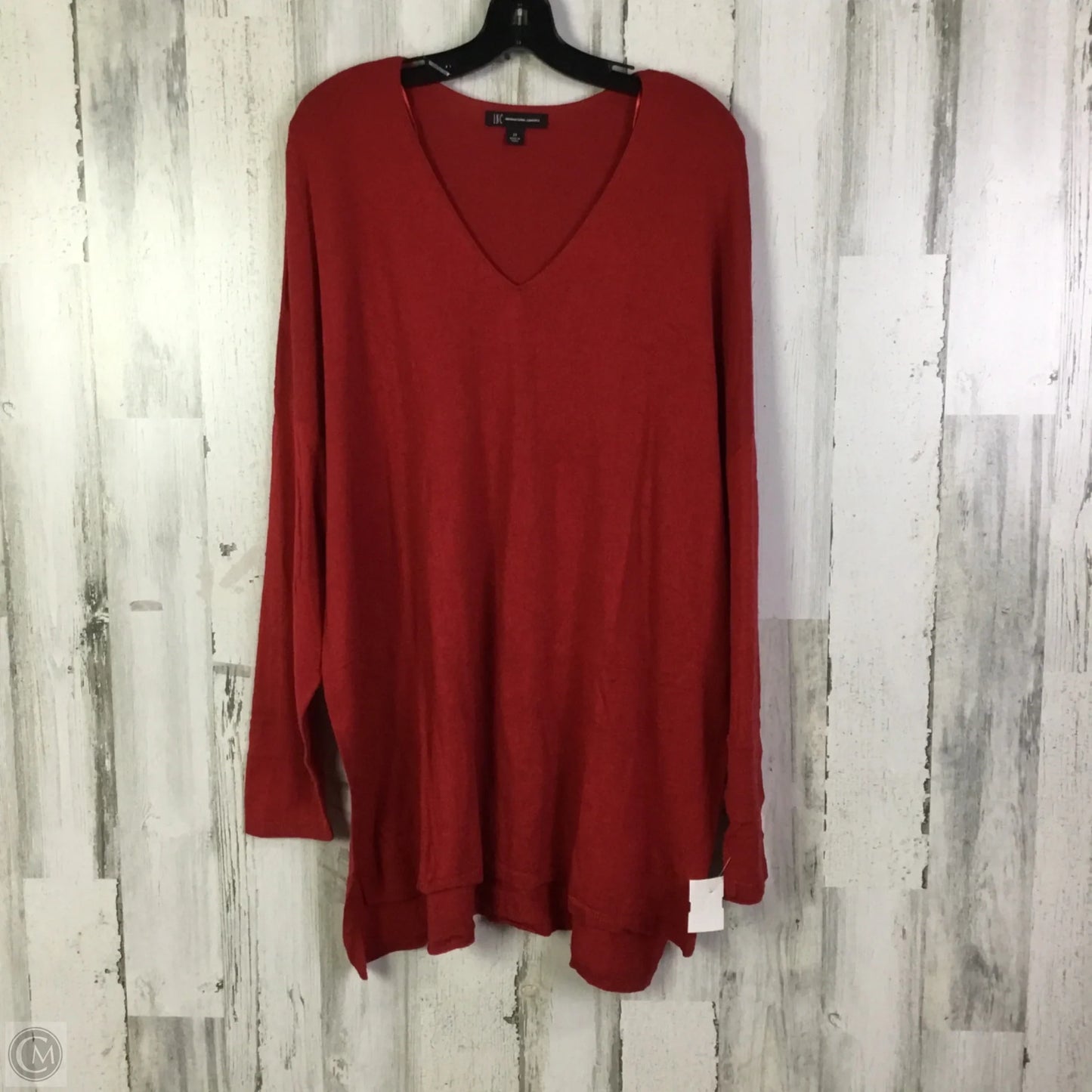 Sweater By Inc In Red, Size: 2x