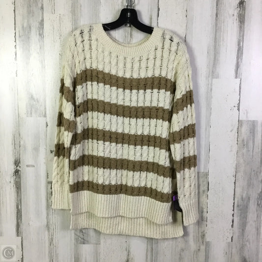 Sweater By Pilcro In Brown & Gold, Size: Xs