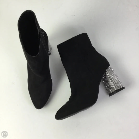 Boots Ankle Heels By Versona In Black, Size: 8.5