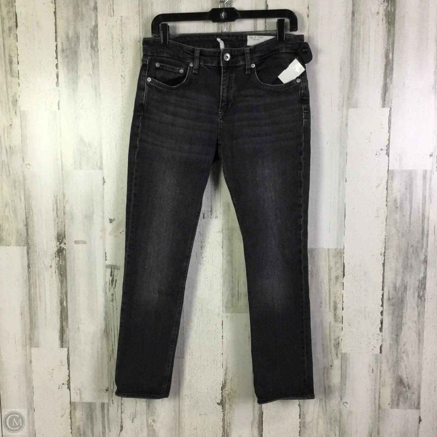 Jeans Boyfriend By Rag & Bones Jeans In Grey Denim, Size: 4