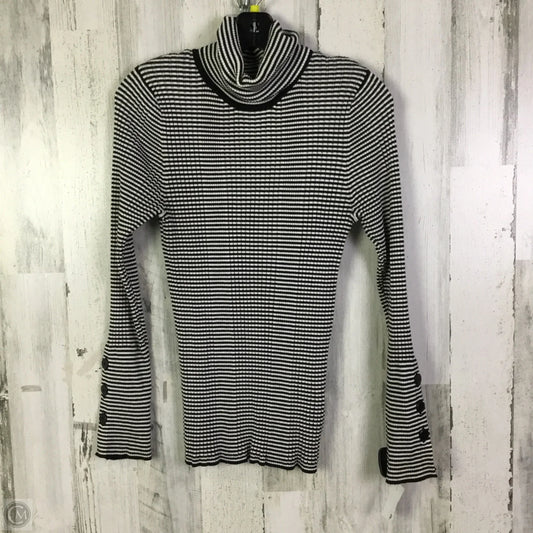 Sweater By Anthropologie In Black & White, Size: L