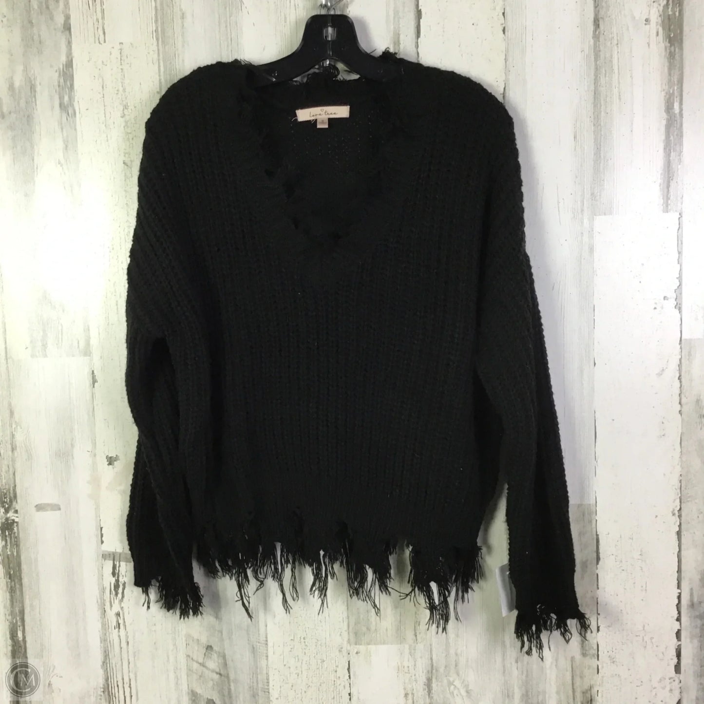 Sweater By Love Tree In Black, Size: M
