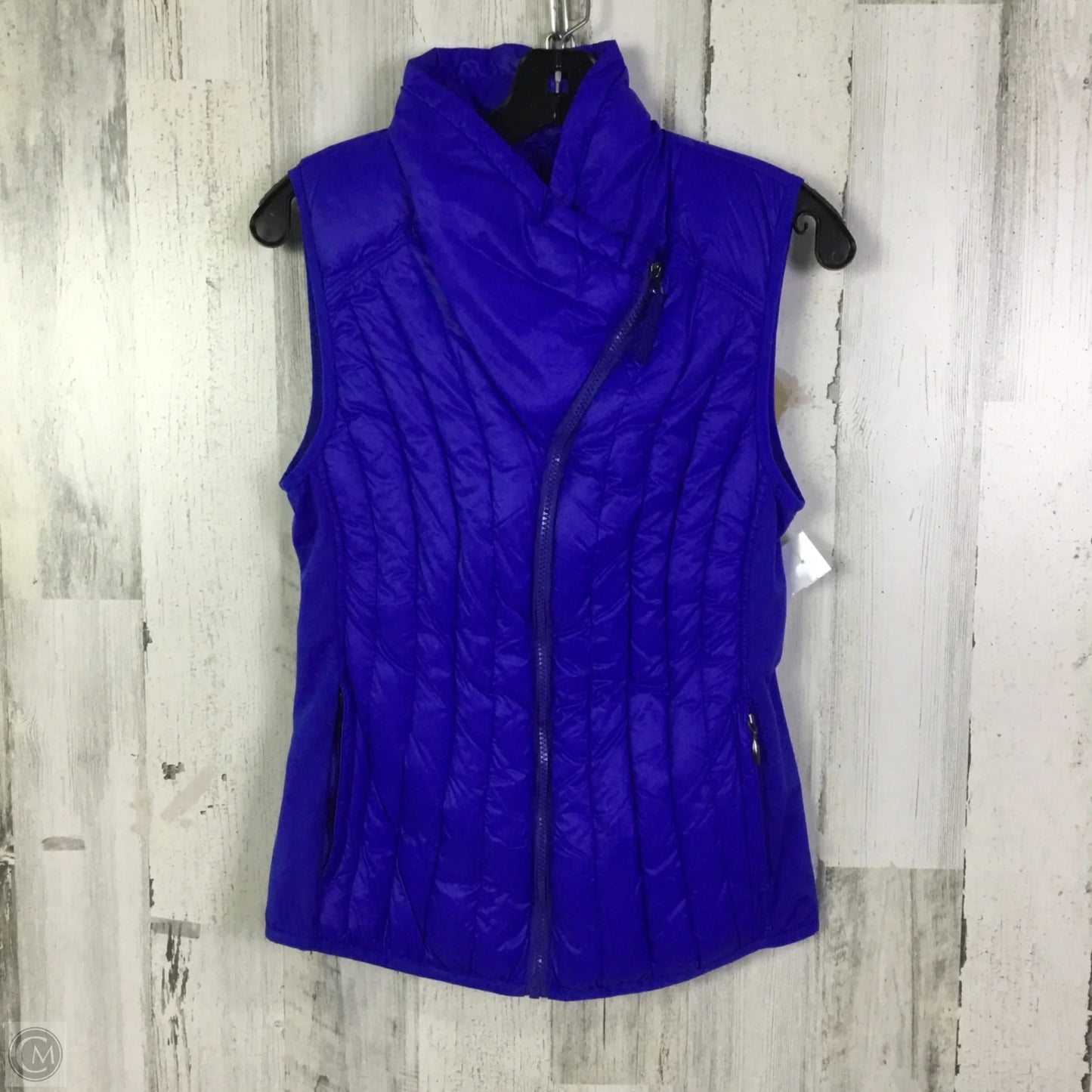 Vest Puffer & Quilted By Calvin Klein Performance In Blue, Size: S