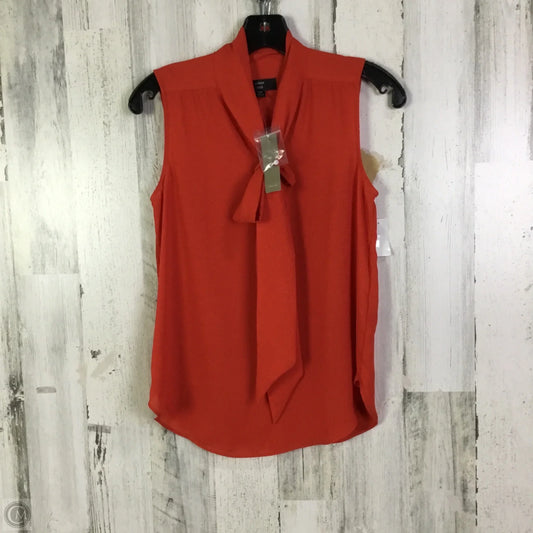 Blouse Sleeveless By J. Crew In Red, Size: Xsp