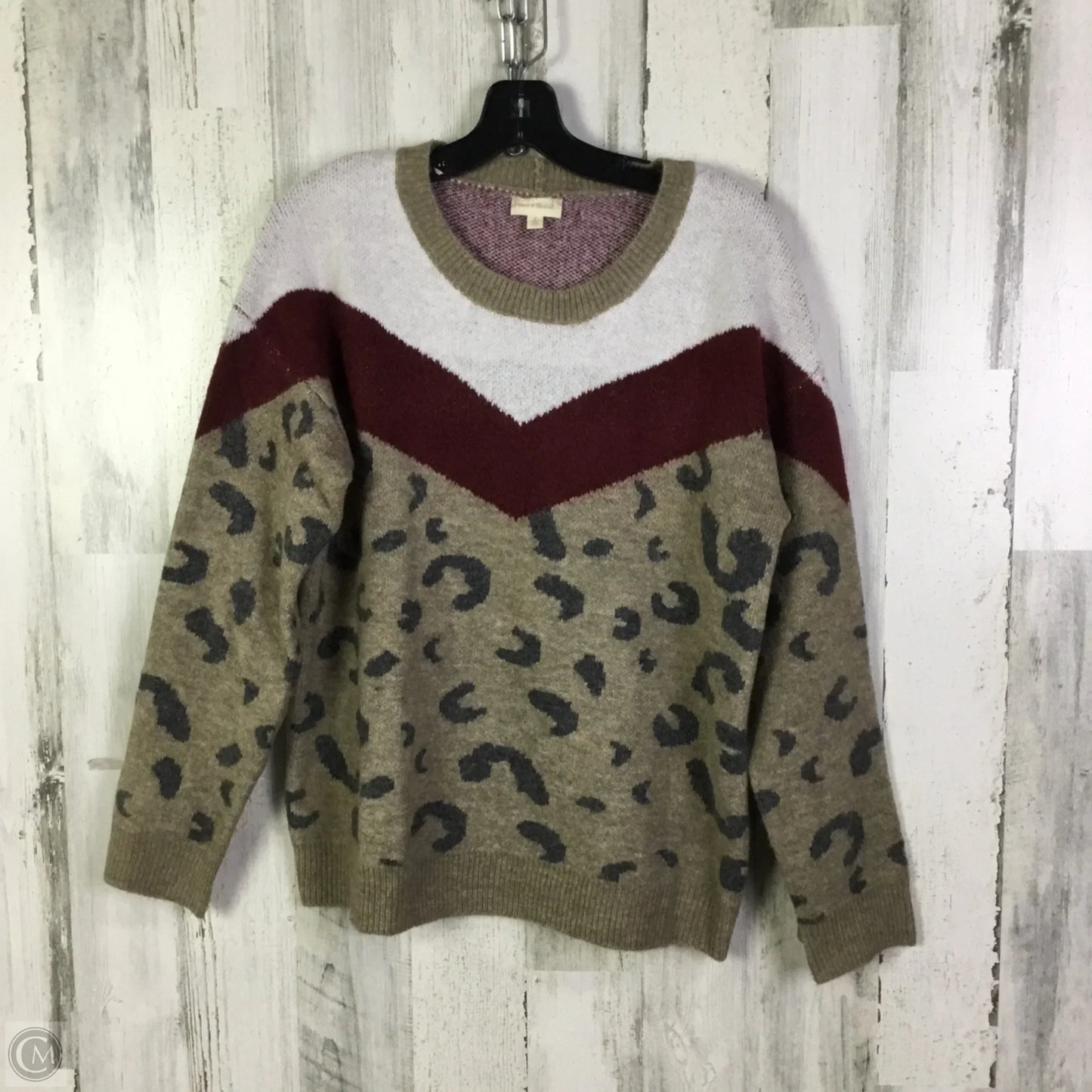 Sweater By Hem & Thread In Animal Print, Size: L