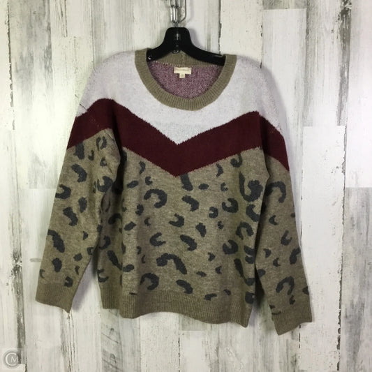 Sweater By Hem & Thread In Animal Print, Size: L