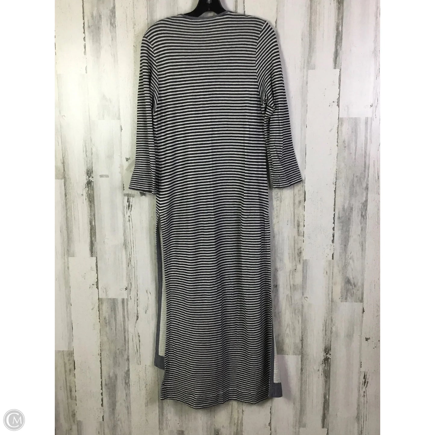 Tunic Long Sleeve By Anthropologie In Blue & Cream, Size: L