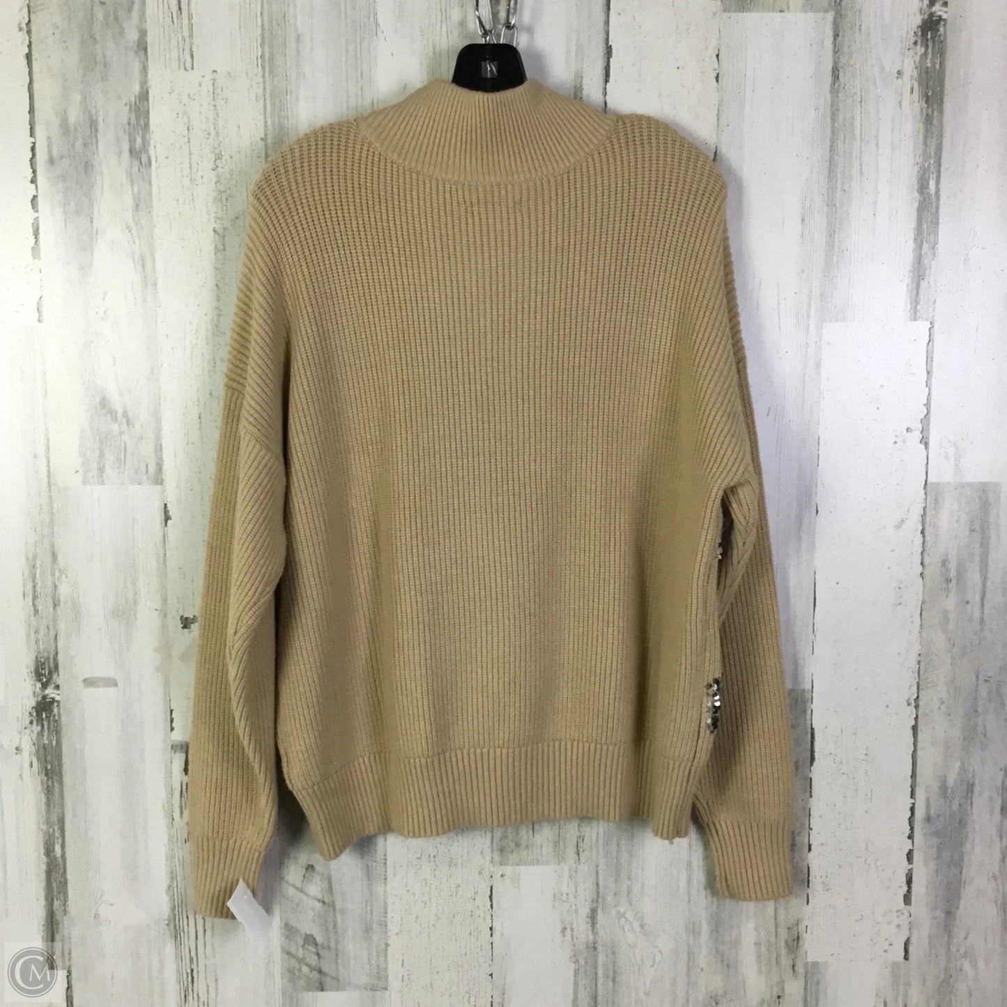 Sweater By Nine West Apparel In Tan, Size: L