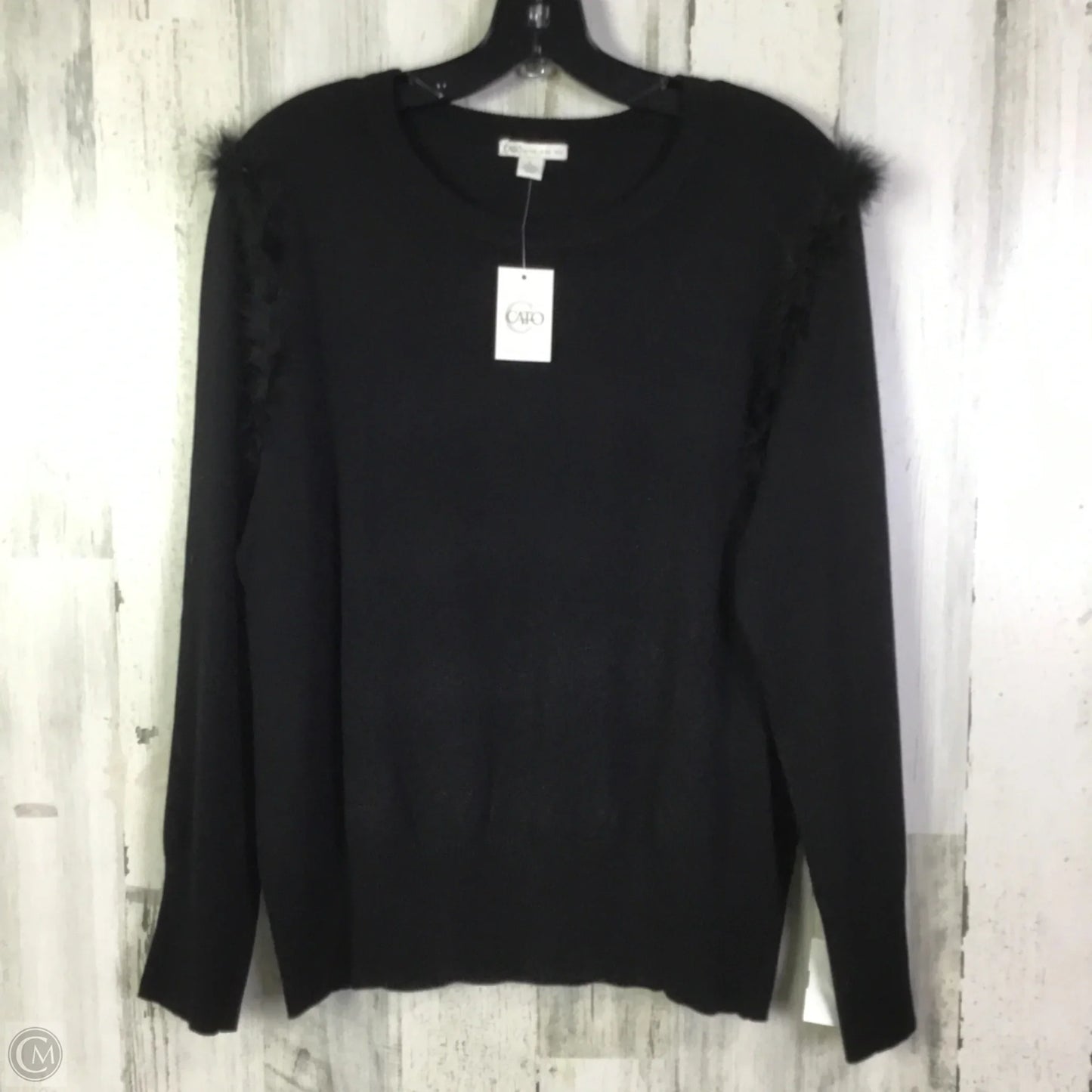 Sweater By Cato In Black, Size: L