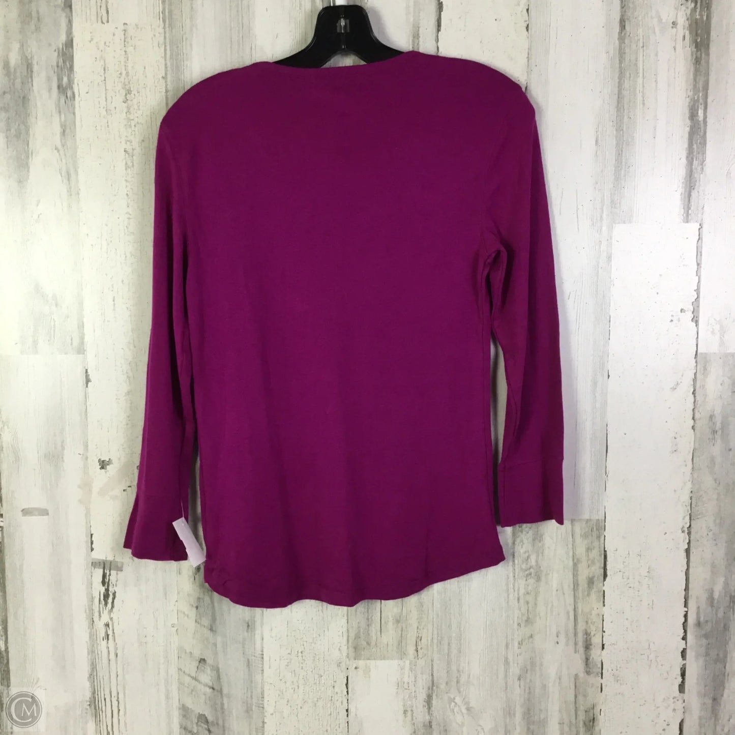 Top Long Sleeve By Banana Republic In Purple, Size: L