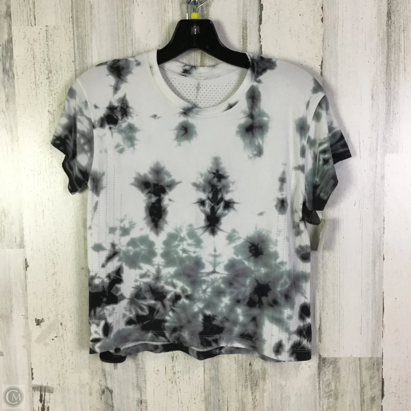 Athletic Top Short Sleeve By Lululemon In Tie Dye Print, Size: S