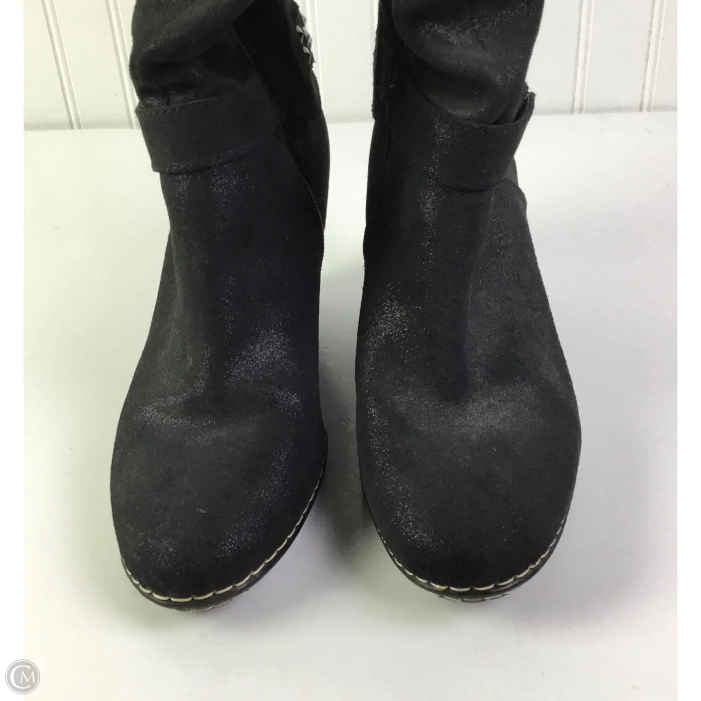 Boots Knee Heels By Sofft In Black, Size: 9
