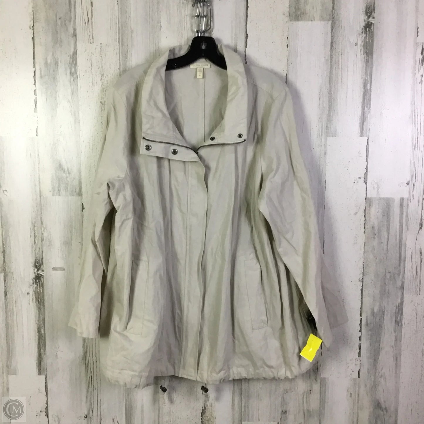 Jacket Other By Eileen Fisher In Grey, Size: 2x