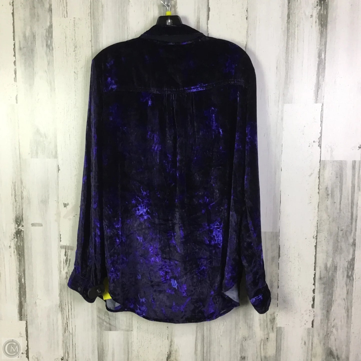 Blouse Long Sleeve By Pilcro In Blue, Size: L