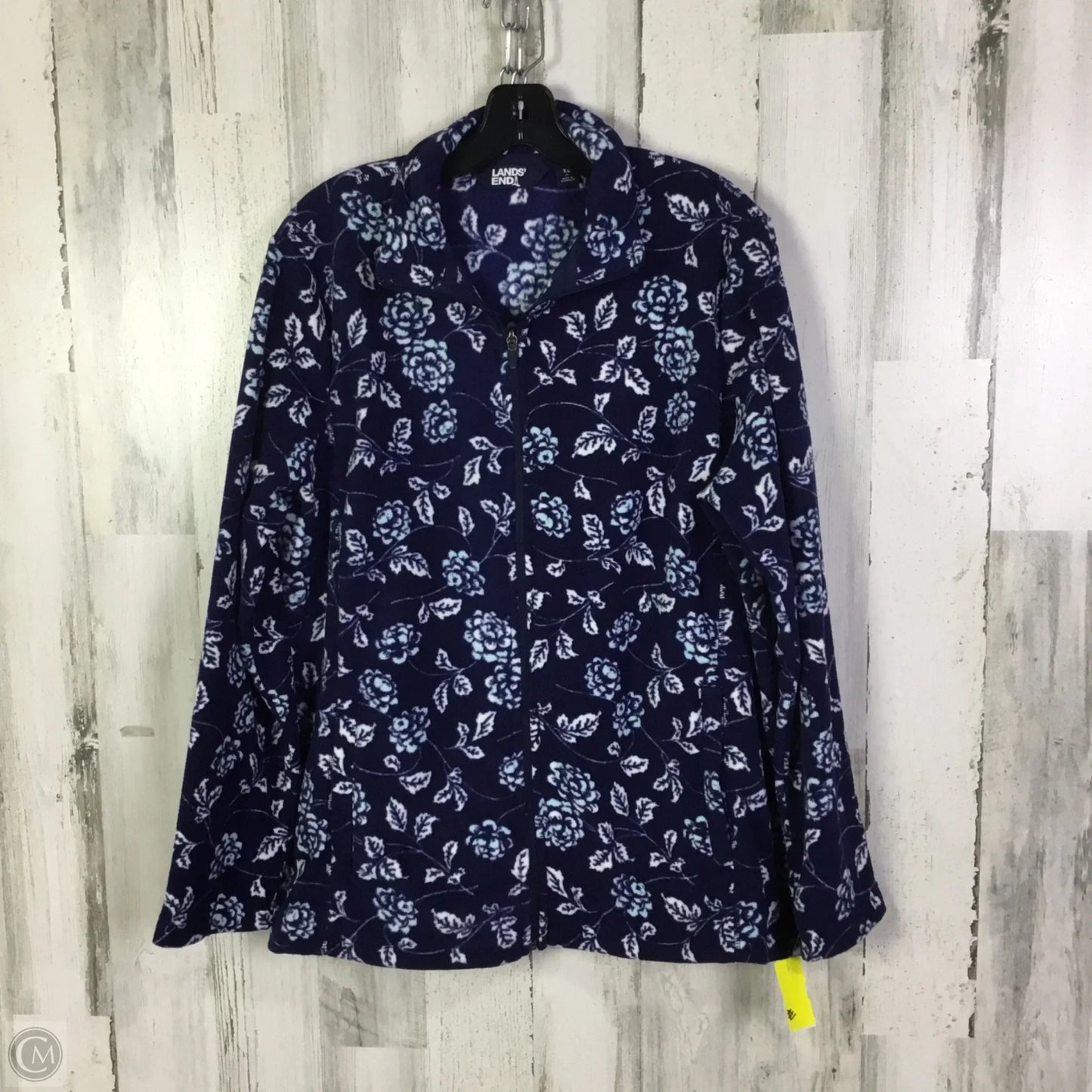 Jacket Fleece By Lands End In Blue, Size: Xl