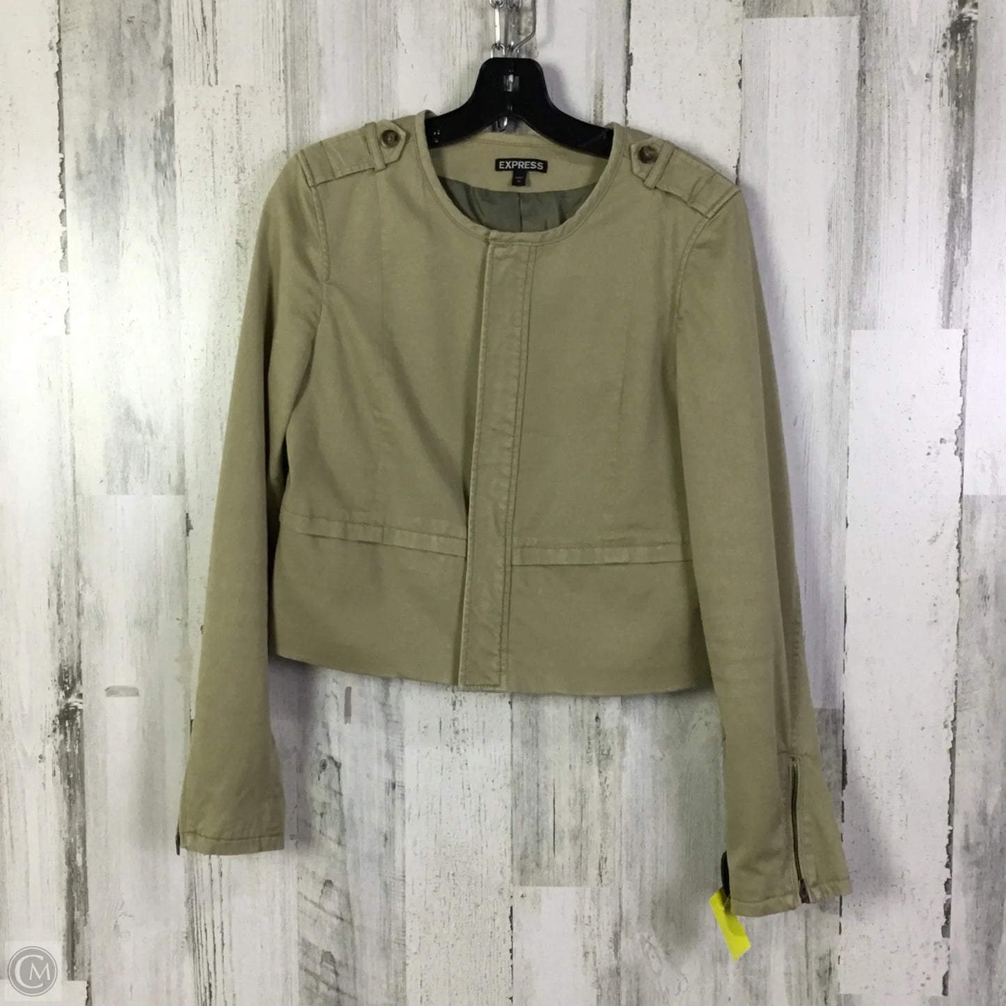Jacket Other By Express In Tan, Size: M