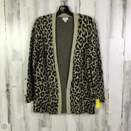 Cardigan By J. Crew In Animal Print, Size: S