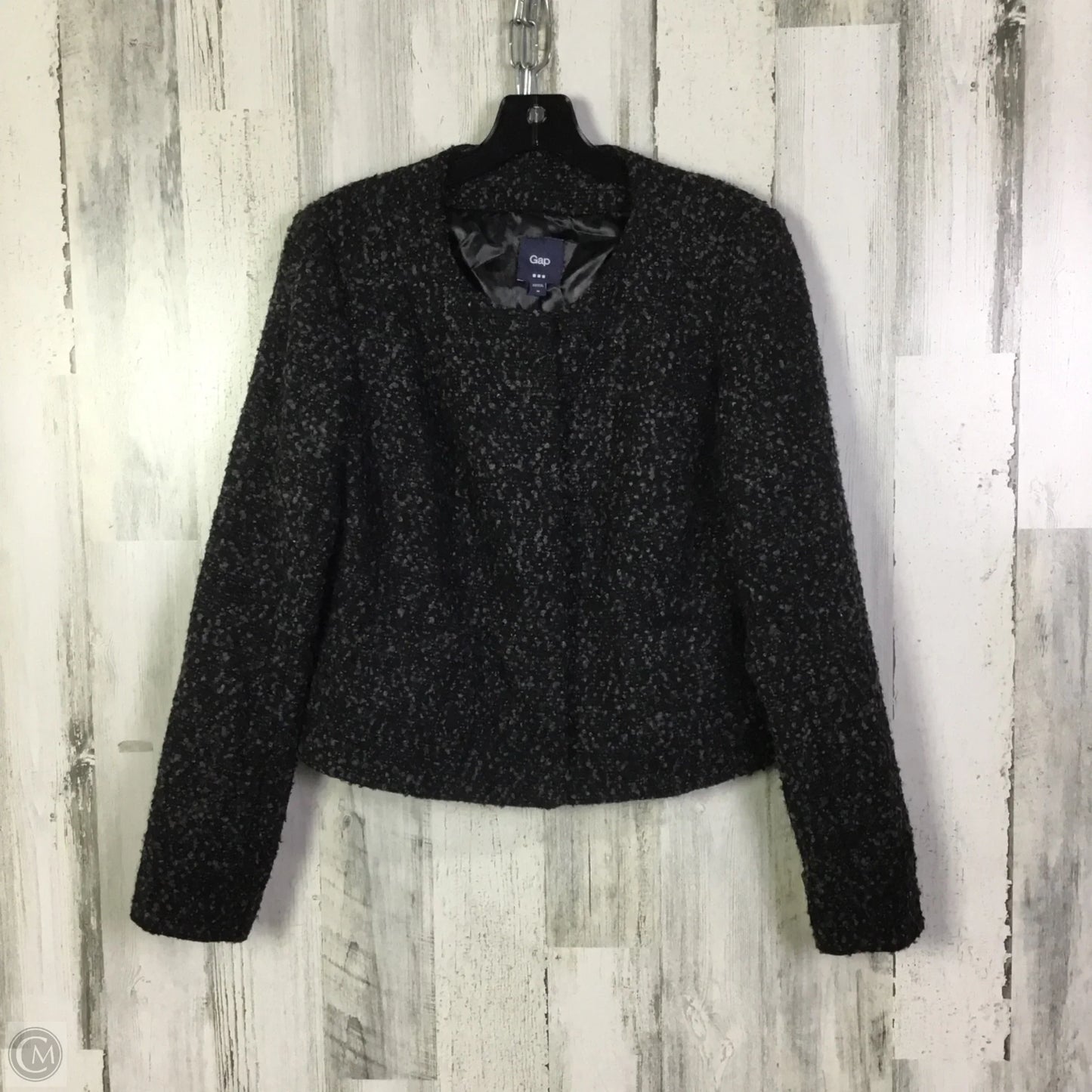 Blazer By Gap In Black & Grey, Size: M