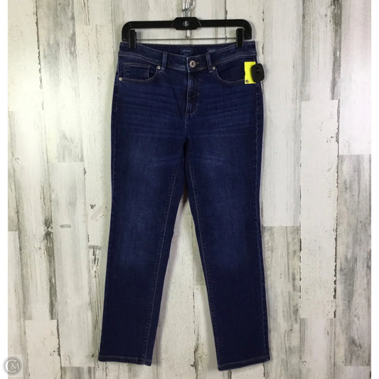 Jeans Straight By J. Jill In Blue Denim, Size: 4p