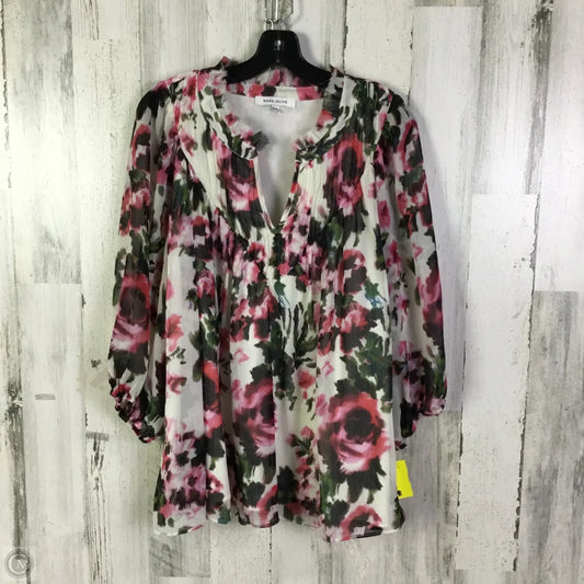 Blouse Long Sleeve By Rose And Olive In Floral Print, Size: 1x