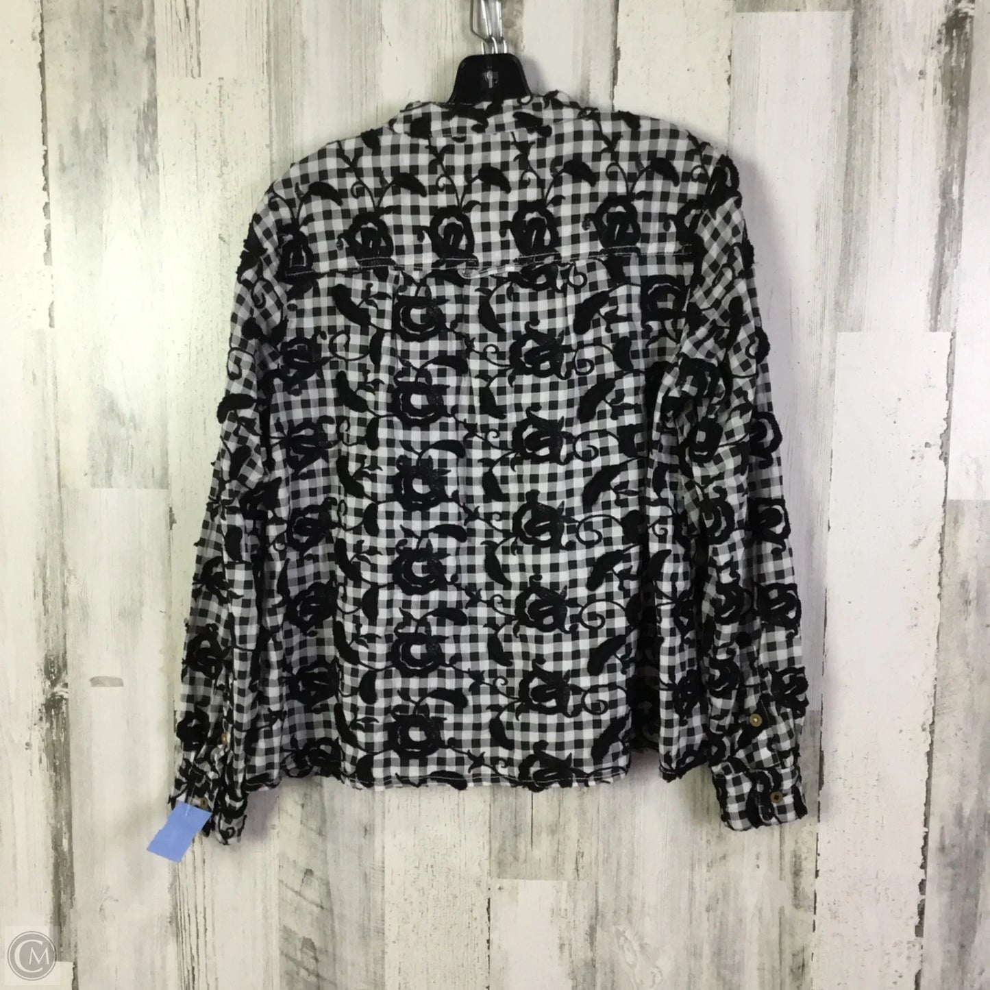Top Long Sleeve By Pilcro In Black & White, Size: Xs