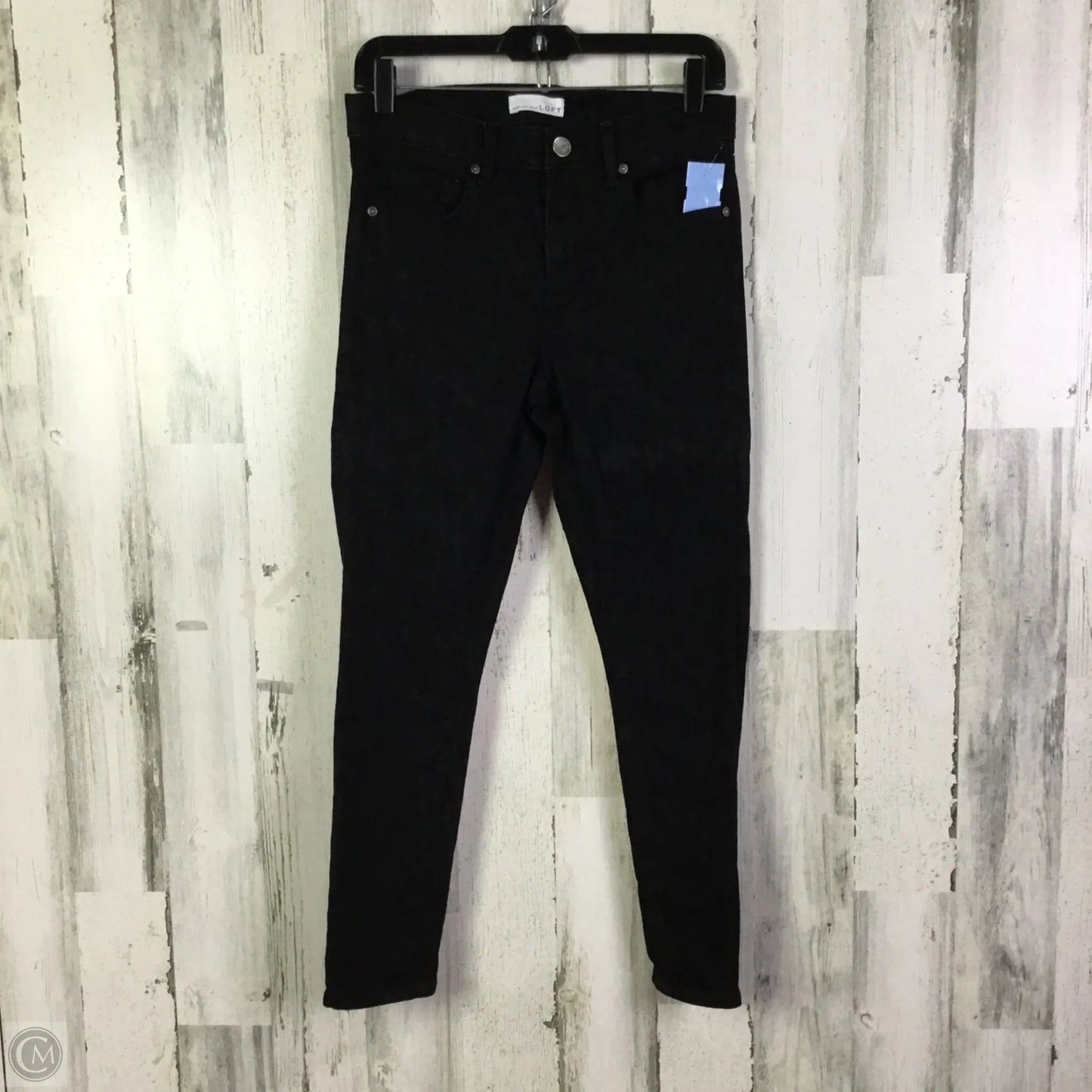Jeans Skinny By Loft In Black, Size: 6