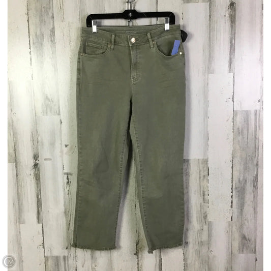 Jeans Straight By Chicos In Green, Size: 6