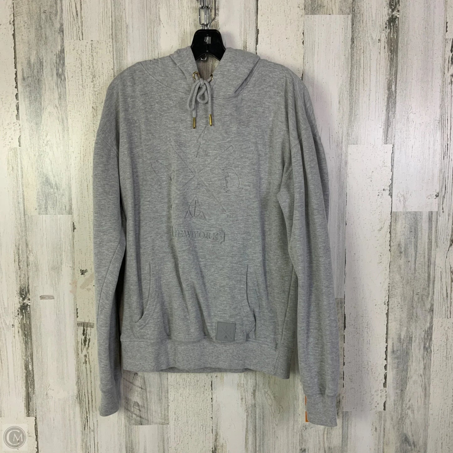 Sweatshirt Hoodie By Clothes Mentor In Grey, Size: M