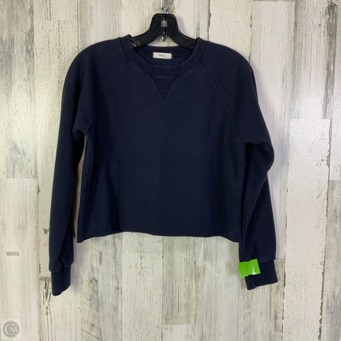 Sweatshirt Crewneck By Clothes Mentor In Navy, Size: S