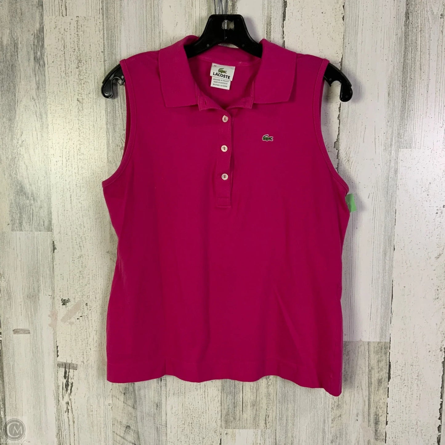 Top Sleeveless By Lacoste In Pink, Size: L
